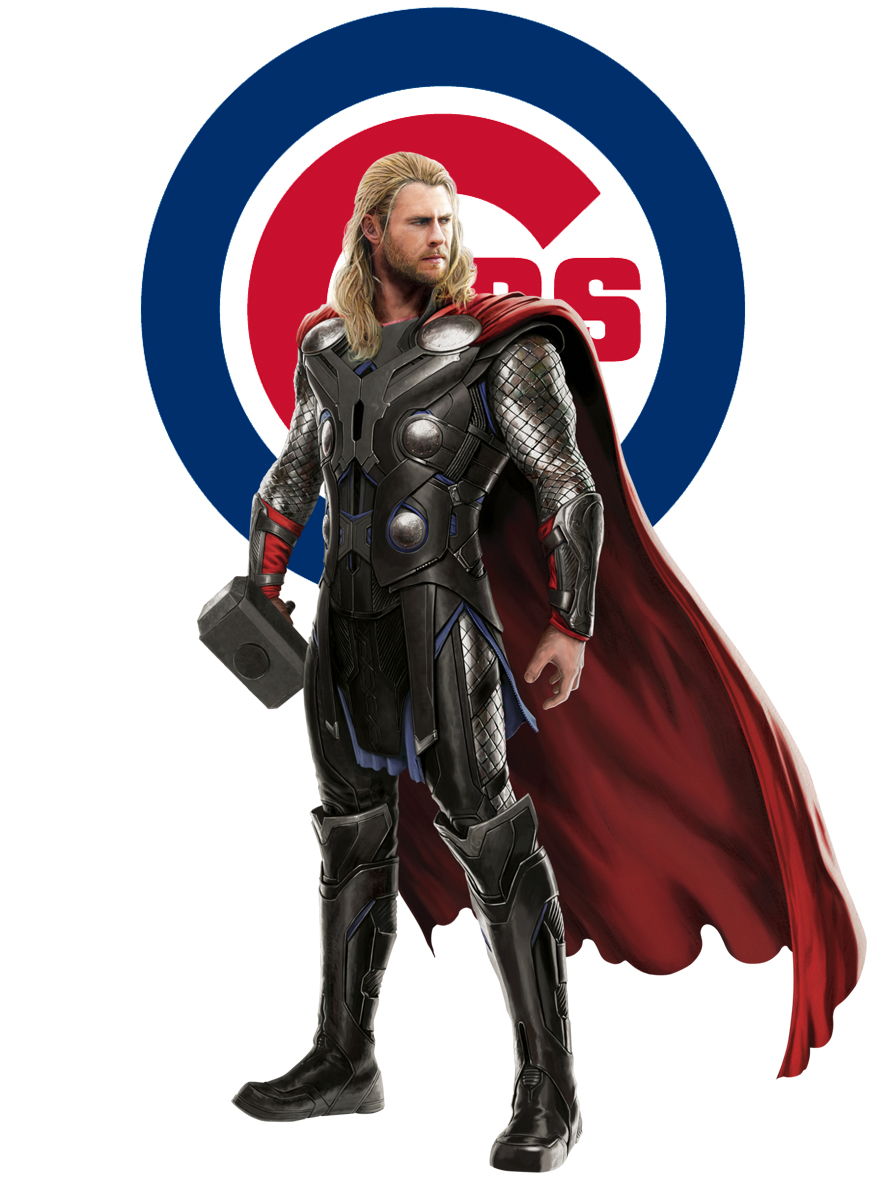 Chicago Cubs Thor Logo vinyl decal